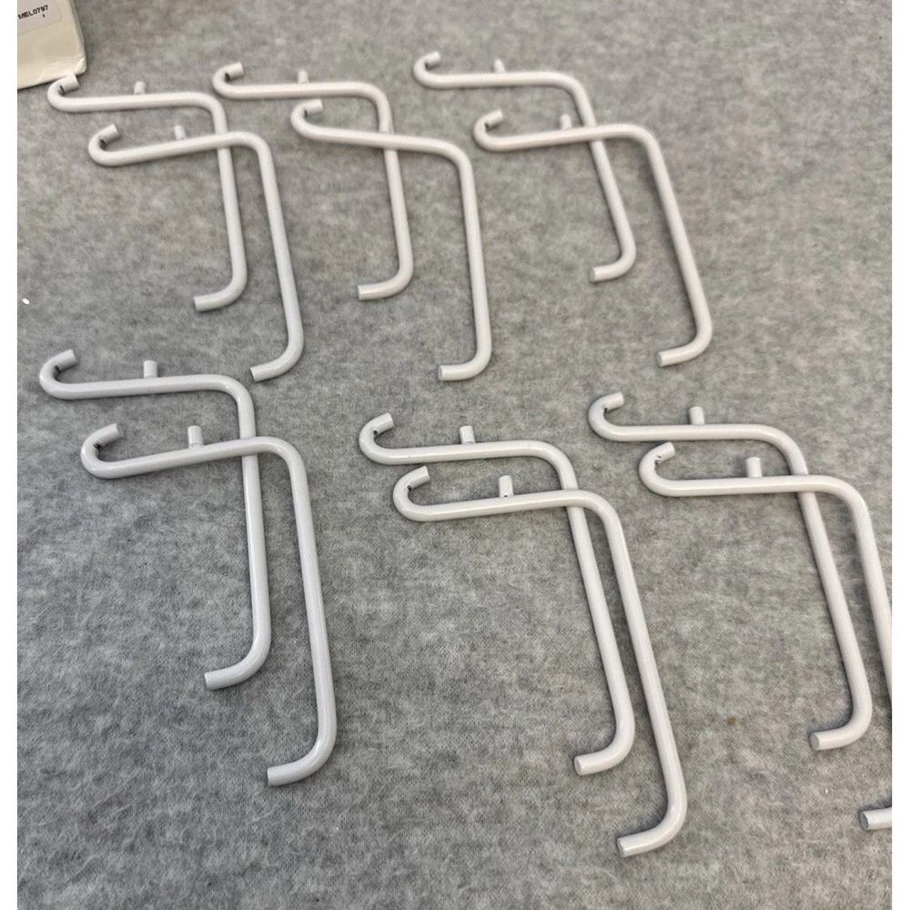 Lot of 12 Peg Board Hooks Pegboard Hanger Garage Storage Organization Hanging - Picture 4 of 6